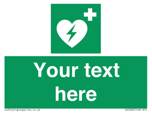 Custom Defibrillator Sign